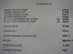 Differenziallager Kit - R+P Bearing Kit  DANA 44  80-02